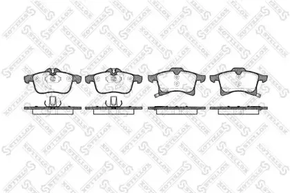 1047 002-SX STELLOX Комплект тормозных колодок, дисковый тормоз